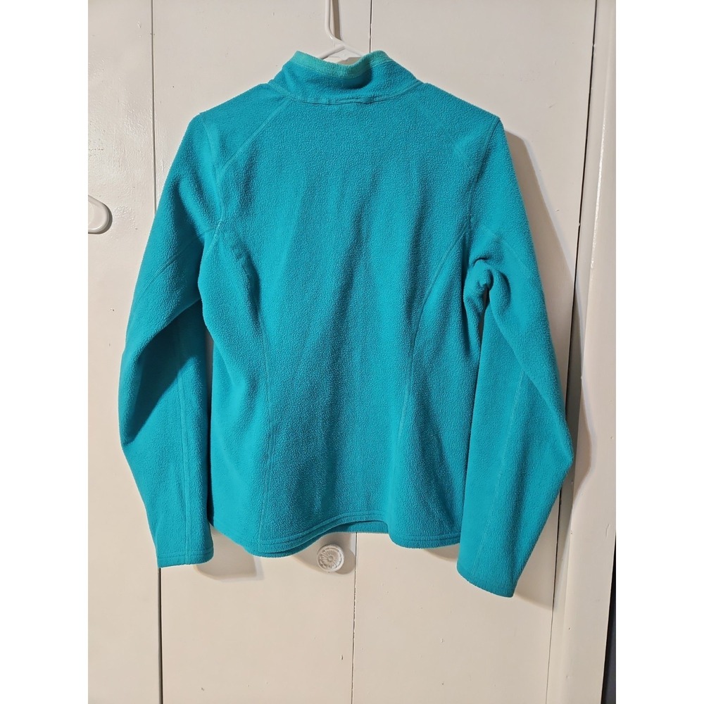 The North Face Women Green Fleece Quater Zip Pullover Sweater Size Medium (1649 - Picture 4 of 6